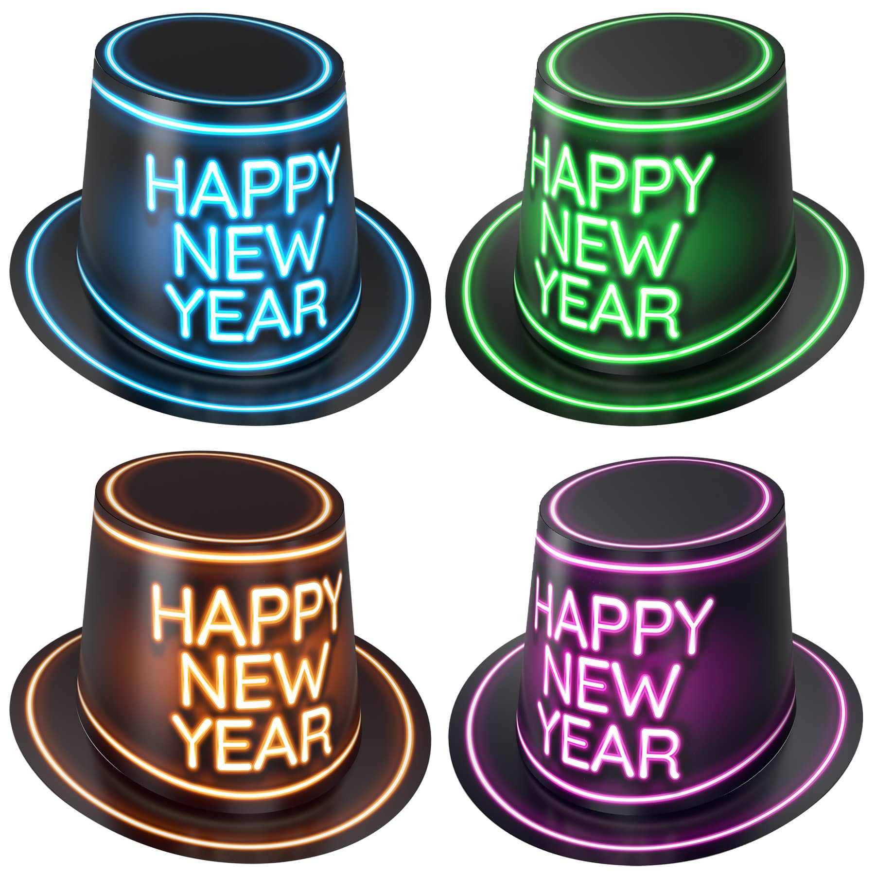 Glowing New Year Hi-Hat