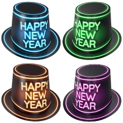 Glowing New Year Hi-Hat