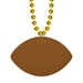 Gold Beads w/Football Medallion (Pack of 12)  - 53962-GD