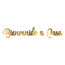 Gold Foil Bienvenido a Casa Streamer