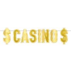 Gold Foil Casino Streamer 