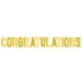 Gold Foil Congratulations Streamer