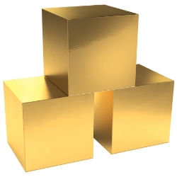 Gold Foil Favor Boxes