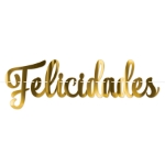 Gold Foil Felicidades Streamer 