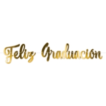 Gold Foil Feliz Graduación Streamer