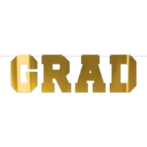 Gold Foil Grad Streamer