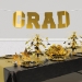 Gold Foil Grad Streamer (Pack of 12)  - 56514-GD