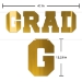 Gold Foil Grad Streamer (Pack of 12)  - 56514-GD