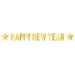 Gold Foil Happy New Year Streamer