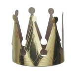 Card Stock Gold Foil King's Crown