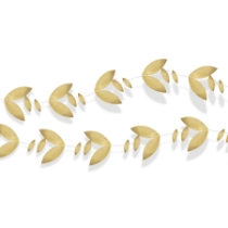 Gold Foil Leaves Garland