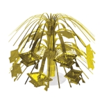 Gold Grad Cap Mini Cascade Centerpiece