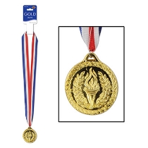 Gold Medal with Ribbon