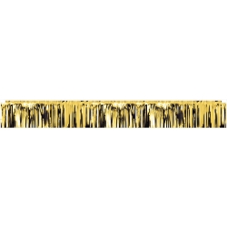 Gold Metallic Fringe Banner