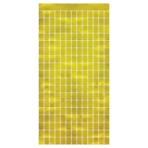 Gold Metallic Square Curtain