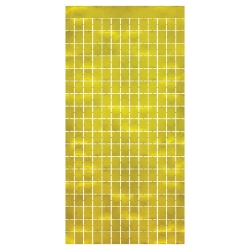 Gold Metallic Square Curtain