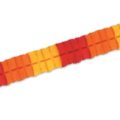 Gold, Orange, and Red Leaf Garland Hanging decoration