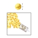 Gold Push Up Confetti Poppers (Pack of 48) - 53898-GD
