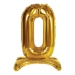  Gold Self Standing "0" Foil Balloons 