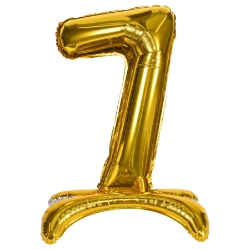  Gold Self Standing Number "7" Foil Balloons
