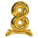  Gold Self Standing Number "8" Foil Balloons