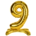  Gold Self Standing Number "9" Foil Balloons