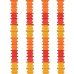 Golden Yellow, Orange & Red Ceiling Drops