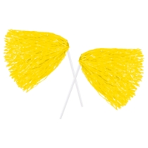 golden yellow party shaker on stick