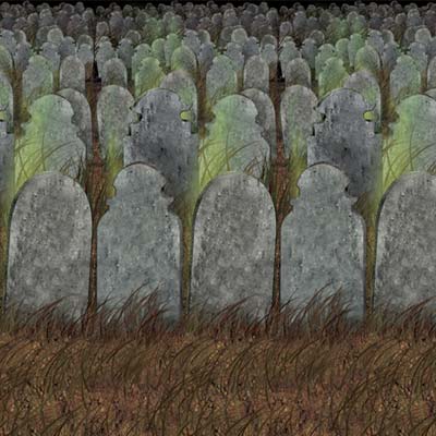 Graveyard Backdrop (Pack of 6) Halloween, graveyard, backdrop, pictures, photo, scary, dead, creepy 