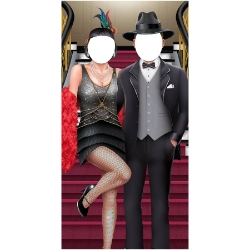 Great 20s Couple Photo Prop Stand-Up 
