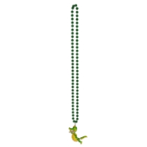 Green Bead w/Bobble Alligator Medallion 