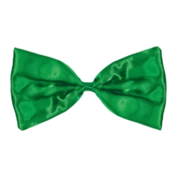 Green Bow Tie (Pack of 12) green bow tie, silk bow tie, elastic bow tie, one size fits most bow tie, costume accessories, party bow ties, green party accessories, Party Express bow ties, pack of 12 bow ties