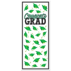 Green Congrats Grad Door Cover