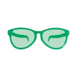 Green Jumbo Glasses (Pack of 12) green jumbo glasses, oversized novelty glasses, green party glasses, costume glasses, photo booth props, one size fits most glasses, cosmetic use only, Party Express glasses