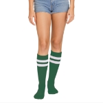Green Knee Socks (Pack of 12 Pairs) green knee socks, knee high socks green, one size fits most socks, polyester blend socks, team socks, spirit day socks, cheer socks, costume socks, bulk socks pack, Party Express socks