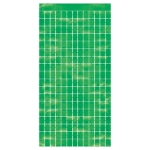 Green Metallic Square Curtain