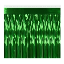 Green Metallic Table Skirting (Pack of 6) green metallic table skirting, 1-ply table skirt, 30 x 14 table skirting, made in USA party décor, metallic table skirt green, bulk table skirts, event table decorations, banquet table skirting, Party Express table skirts