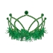 Green Plastic Fringed Tiara (Pack of 12) - 66580-G