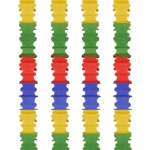 Green, Red, Blue & Canary Ceiling Drops