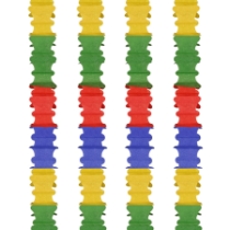 Green, Red, Blue & Canary Ceiling Drops