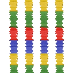 Green, Red, Blue & Canary Ceiling Drops
