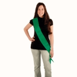 Green Satin Sash (Pack of 6) green satin sash, adult satin sash, 4 x 33 sash, sewn bottom sash, bulk sashes, event sashes, pageant sash green, customizable satin sash, party sashes, Party Express sashes