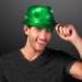 Green Sequin Light Up Fedora Hats