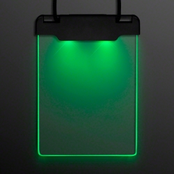 Space Glow Badge Necklace