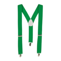 Green Suspenders (Pack of 12) green suspenders, adult suspenders, elastic suspenders, 1-1/2 inch suspenders, suspenders pack of 12, costume suspenders, party accessories, group costume accessories, green costume gear, Party Express suspenders