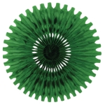 Green Tissue Fan (Pack of 12) green tissue fan, 25 inch tissue fan, green party decorations, tissue paper fan, hanging party décor, Party Express tissue fan, green wall décor, event backdrop decorations