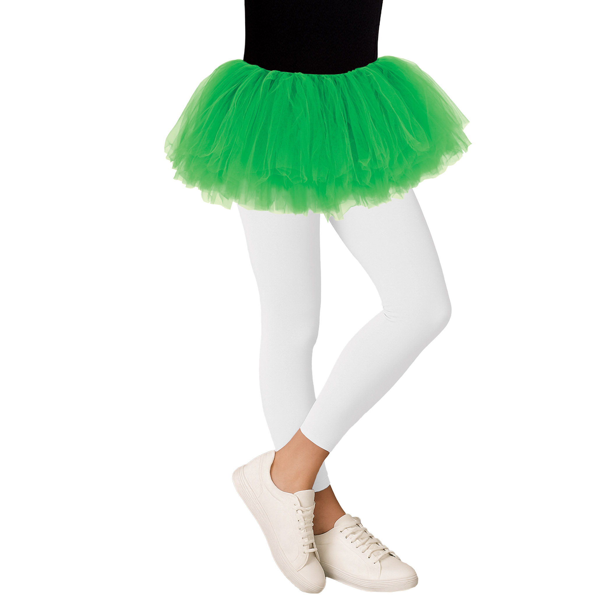 Green Tutu (Pack of 6) green tutu, green tulle skirt, tutu pack of 6, 5-layer tutu, elastic waistband tutu, costume tutus, party tutus, group costume accessories, one size fits most tutu, Party Express tutus