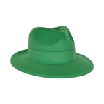 Green Velour Fedora (Pack of 25) green velour fedora, green party hat, velour fedora pack, one size fits most fedora, plastic velour hat, St. Patrick’s Day hat, party favor fedoras, green costume accessories