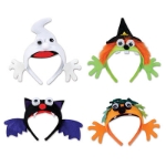 Halloween Headbands (Pack of 12) Halloween Headbands, halloween, headbands, witch, bat, ghost, jack-o-lantern, party favor, wholesale, inexpensive, bulk