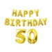 Happy Birthday "50" Balloon Streamer